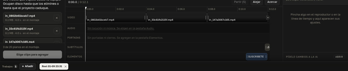 El editor completo del Estudio de Video