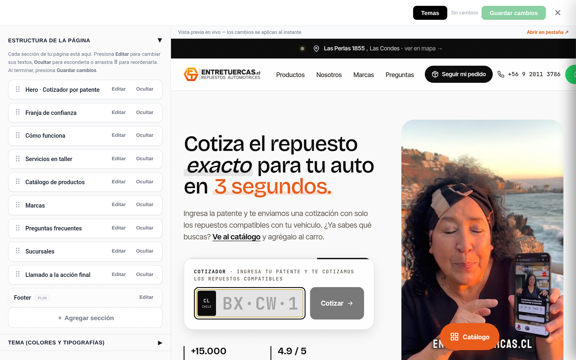 Arma tu web a tu pinta